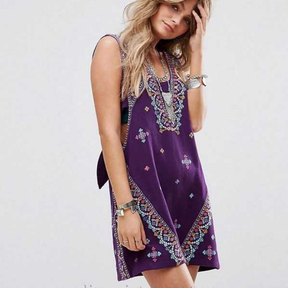 Free People  Embroidered Dress
